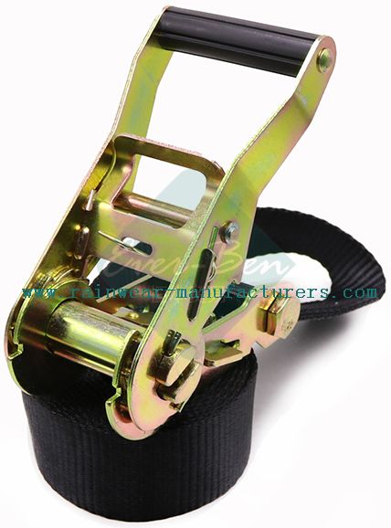 045 38mm 1.5inch heavy duty tie down ratchet lashing belt for cargo securing 3000kgs strap